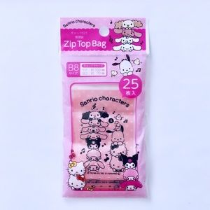 SANRIO CHARACTERS 25 ZIP TOP BAGS